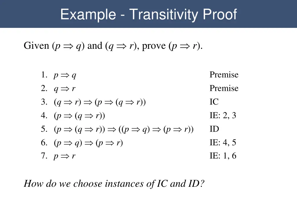example transitivity proof