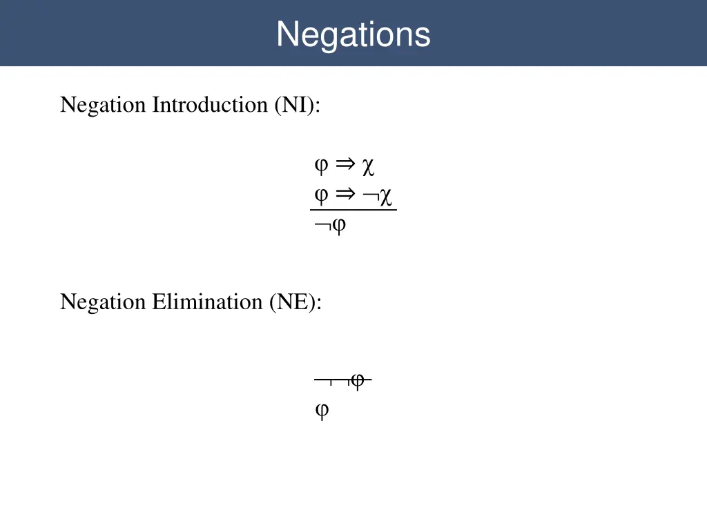 negations