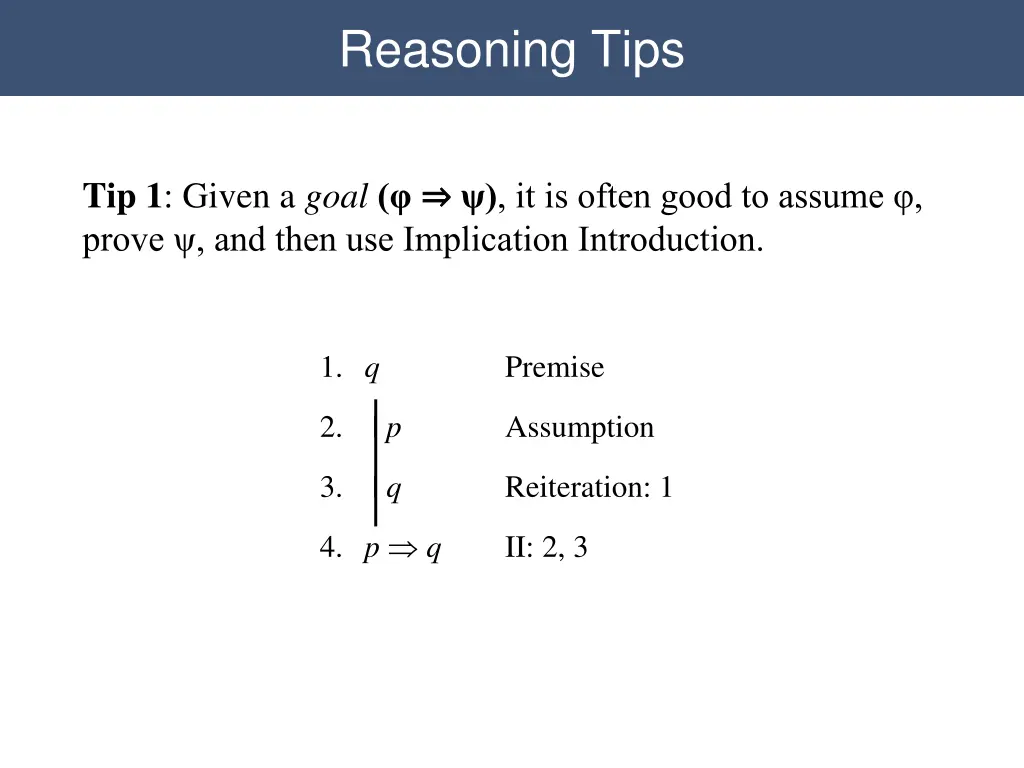 reasoning tips