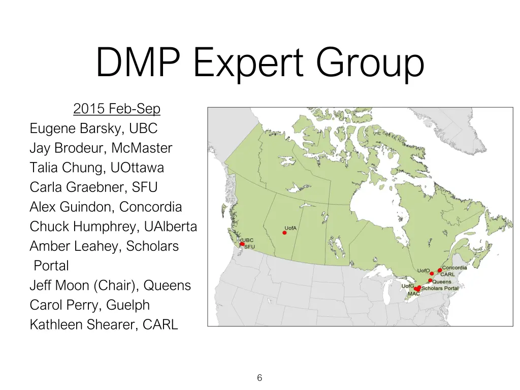 dmp expert group 1