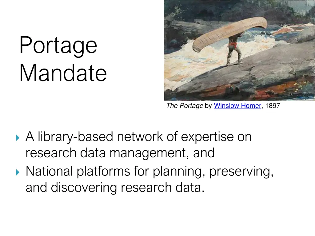 portage mandate