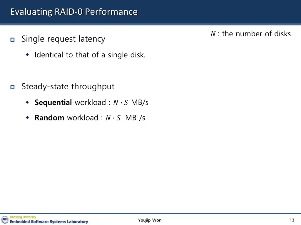 evaluating raid 0 performance