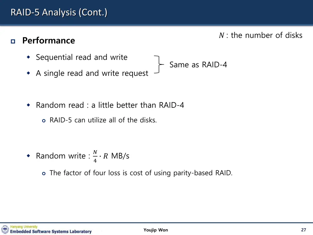 raid 5 analysis cont