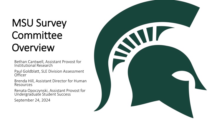 msu survey msu survey committee committee