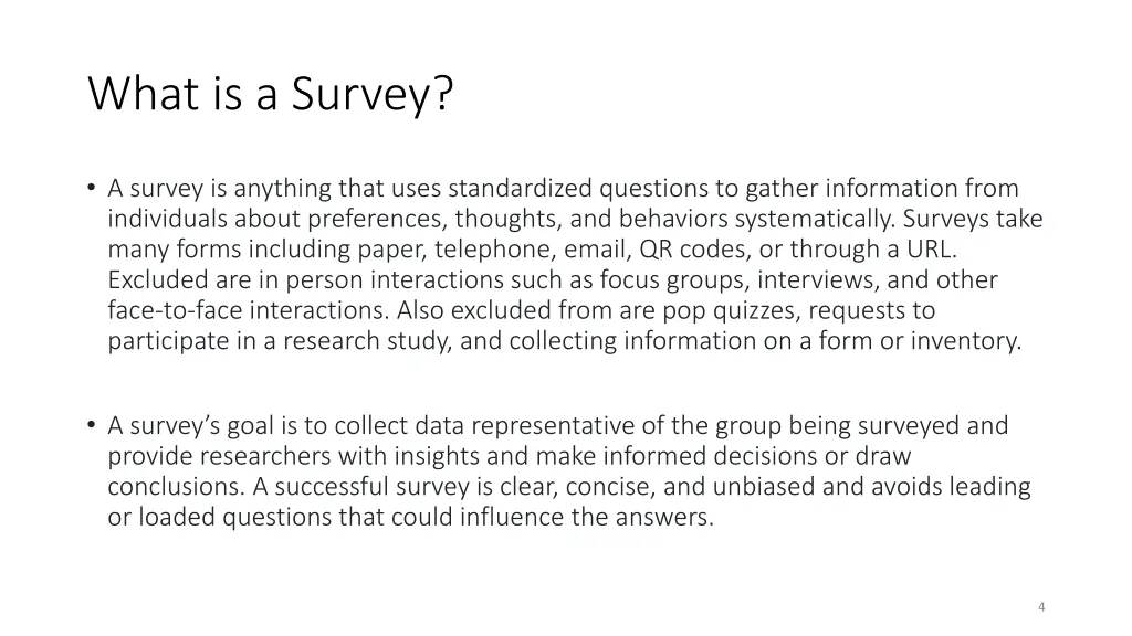 what is a survey