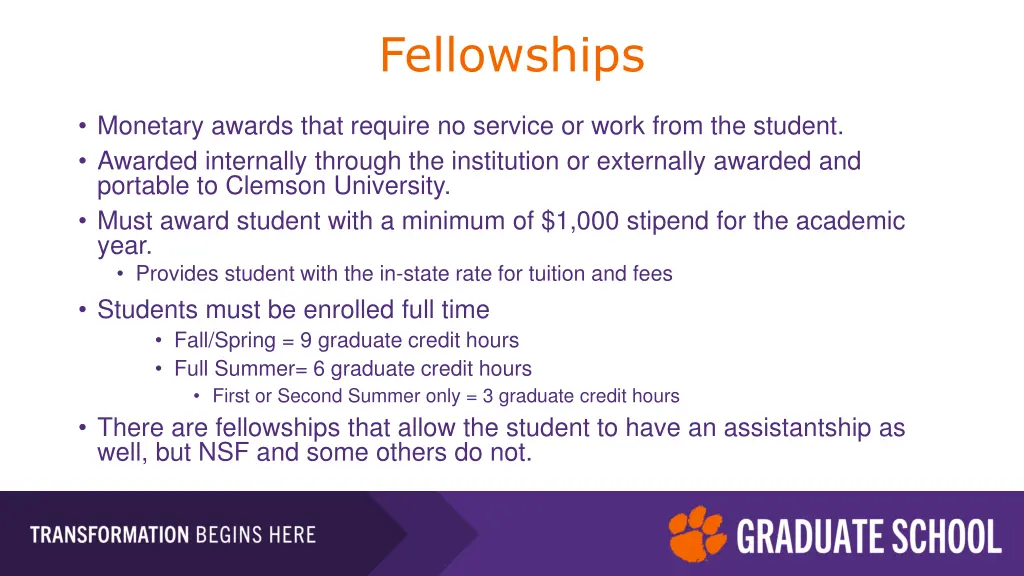 fellowships
