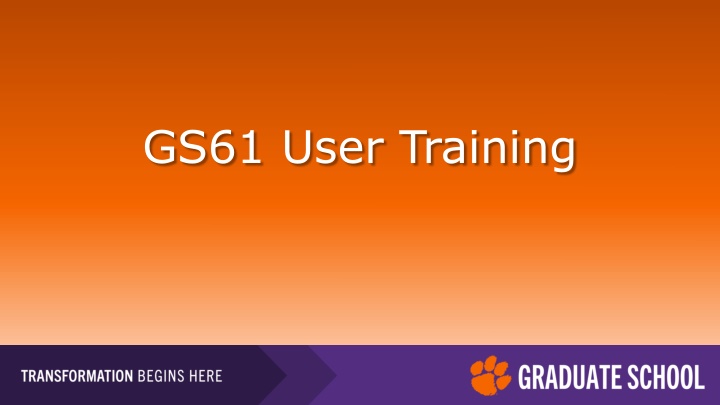 gs61 user training