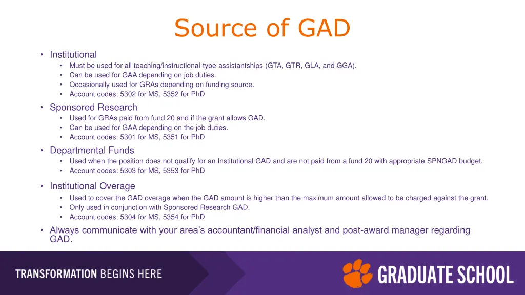 source of gad