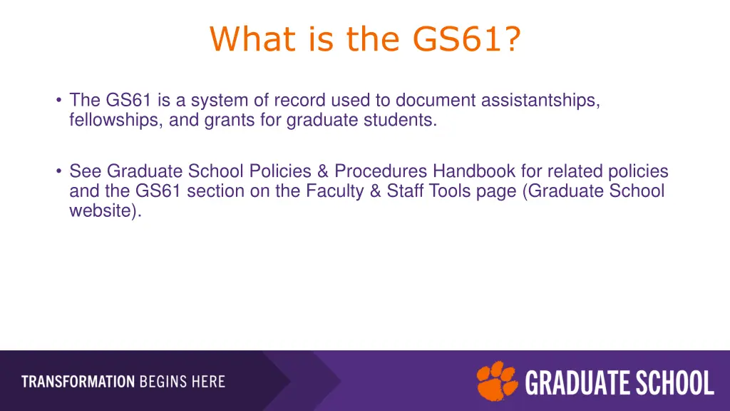 what is the gs61