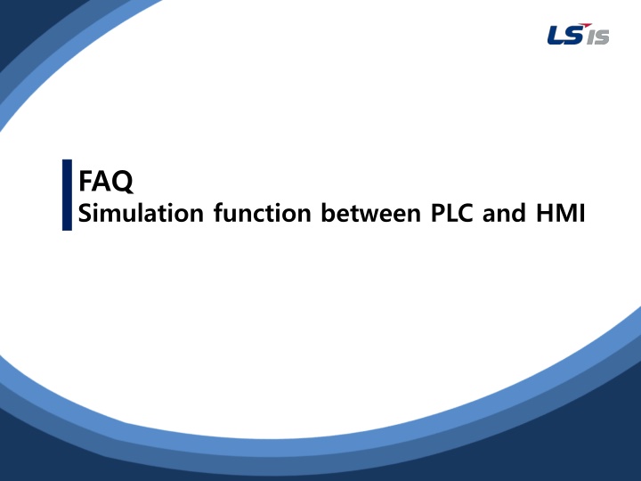 faq simulation function between plc and hmi
