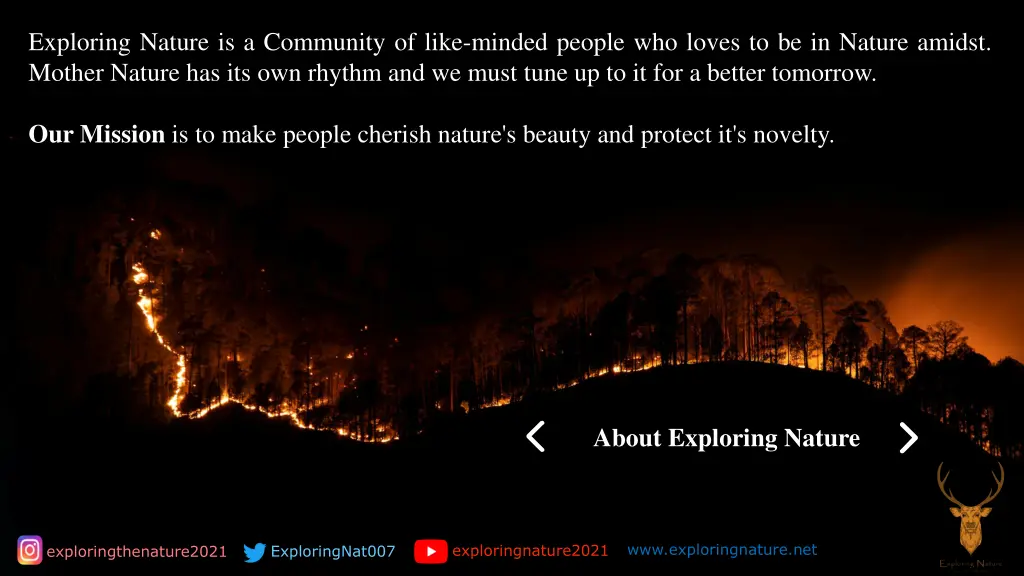 exploring nature is a community of like minded