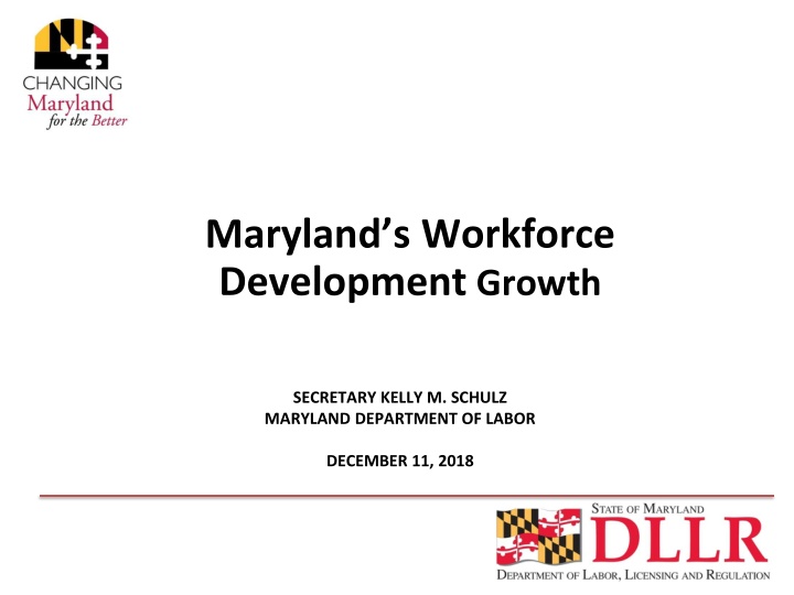 maryland s workforce development growth
