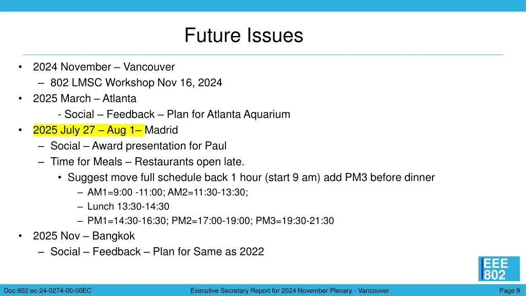 future issues
