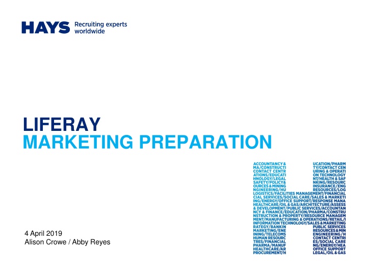 liferay marketing preparation