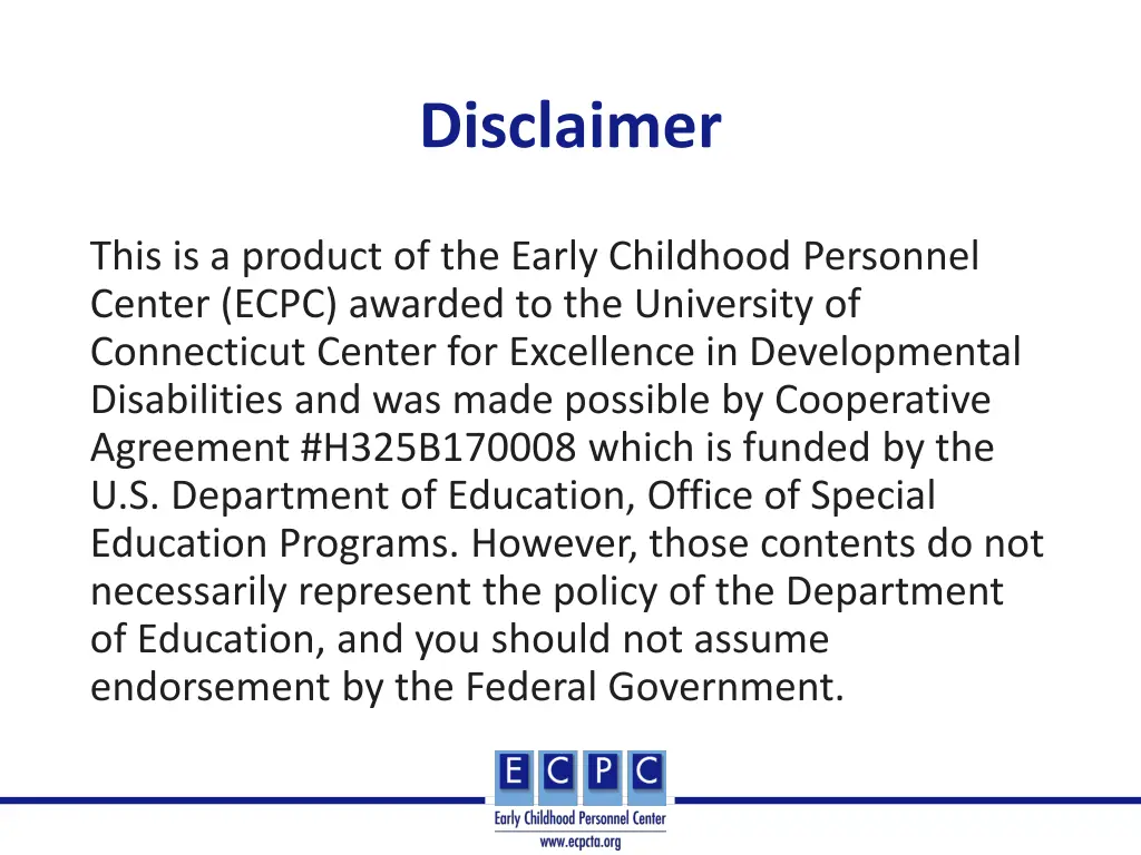 disclaimer