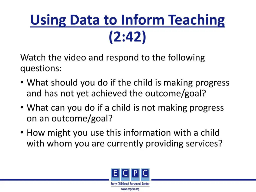 using data to inform teaching 2 42