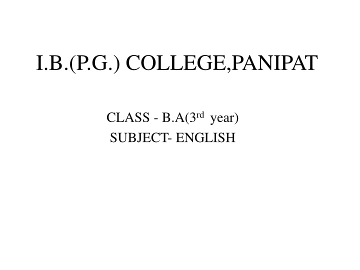 i b p g college panipat