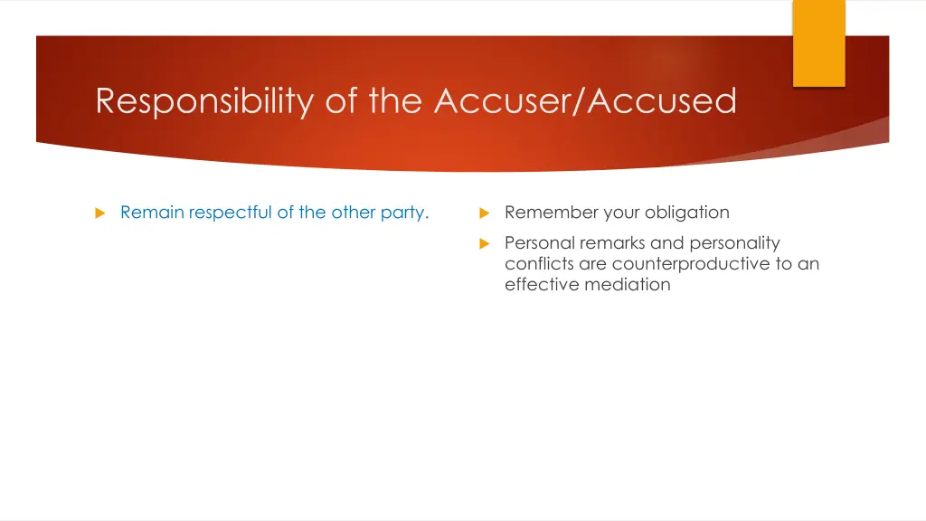 responsibility of the accuser accused 2