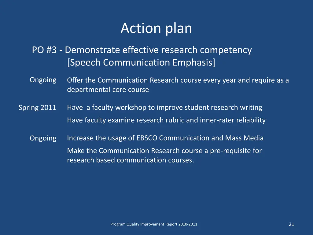 action plan 2