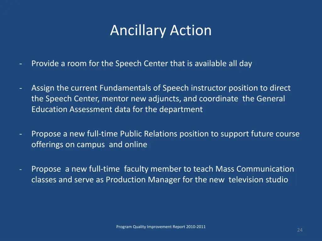 ancillary action