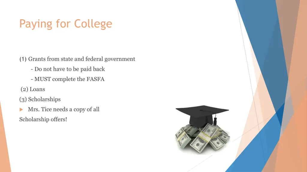 paying for college