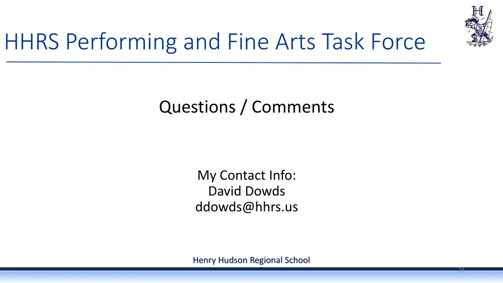 hhrs performing and fine arts task force 1