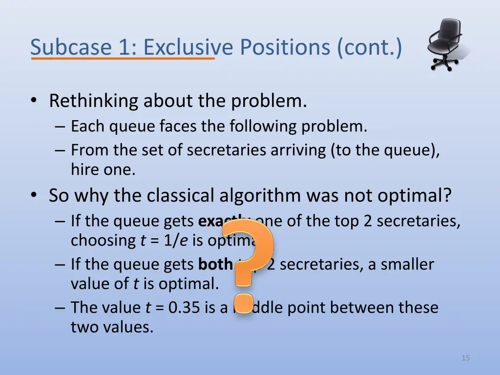 subcase 1 exclusive positions cont