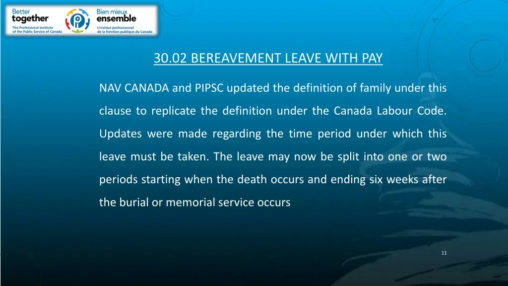 30 02 bereavement leave with pay
