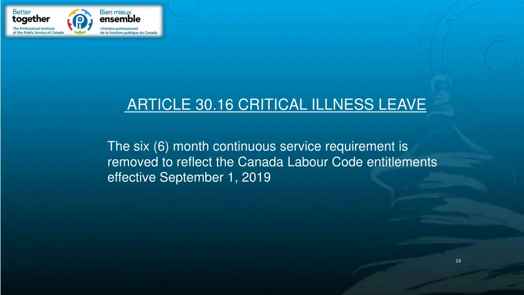 article 30 16 critical illness leave