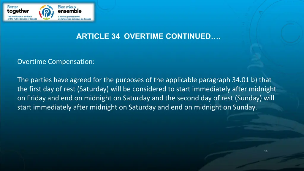 article 34 overtime continued