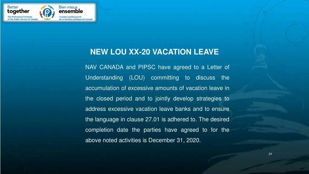 new lou xx 20 vacation leave