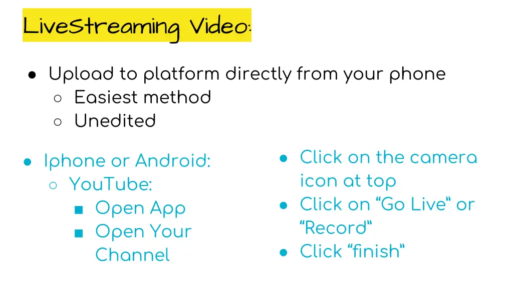 livestreaming video 1