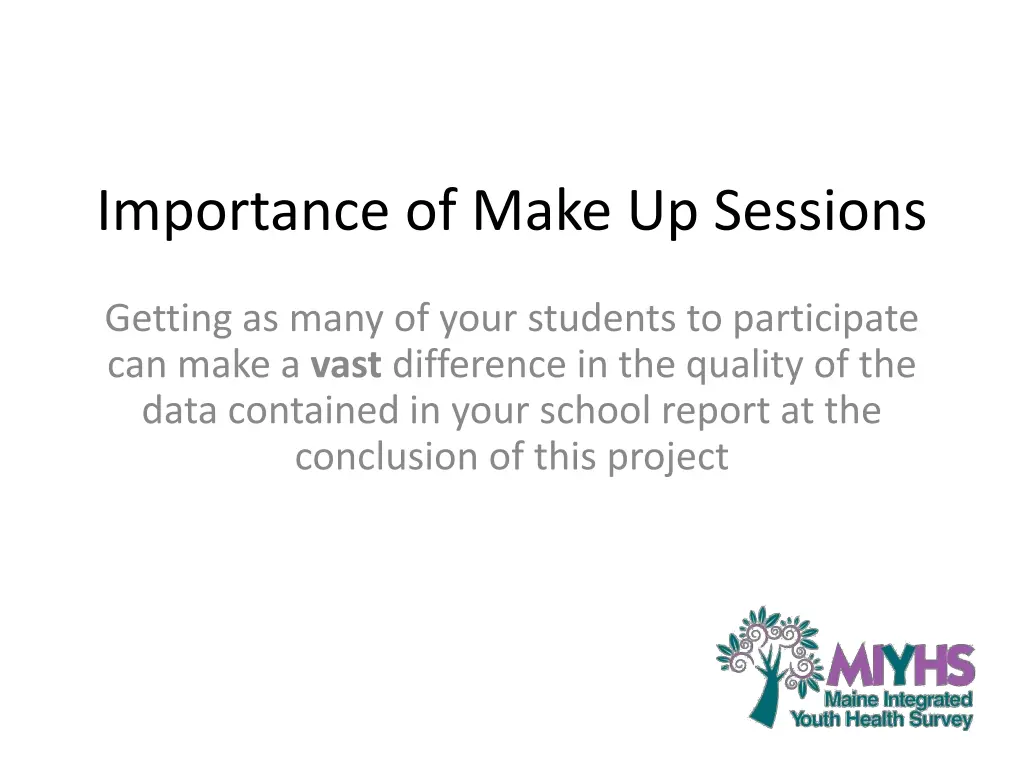 importance of make up sessions