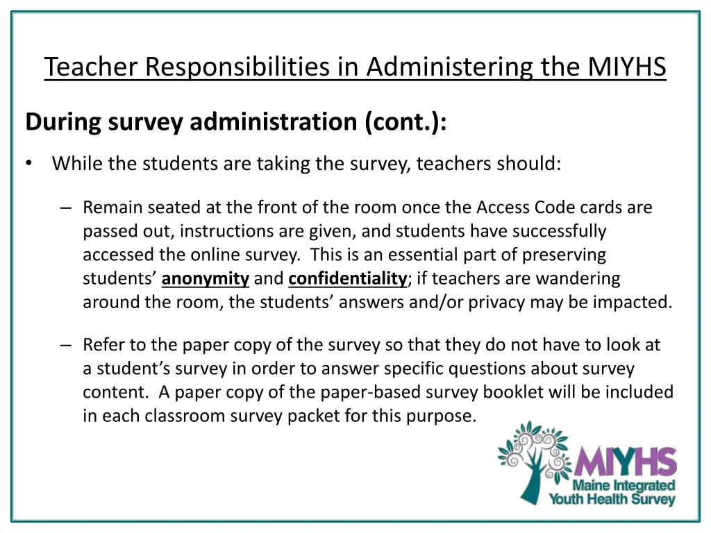 teacher responsibilities in administering 1