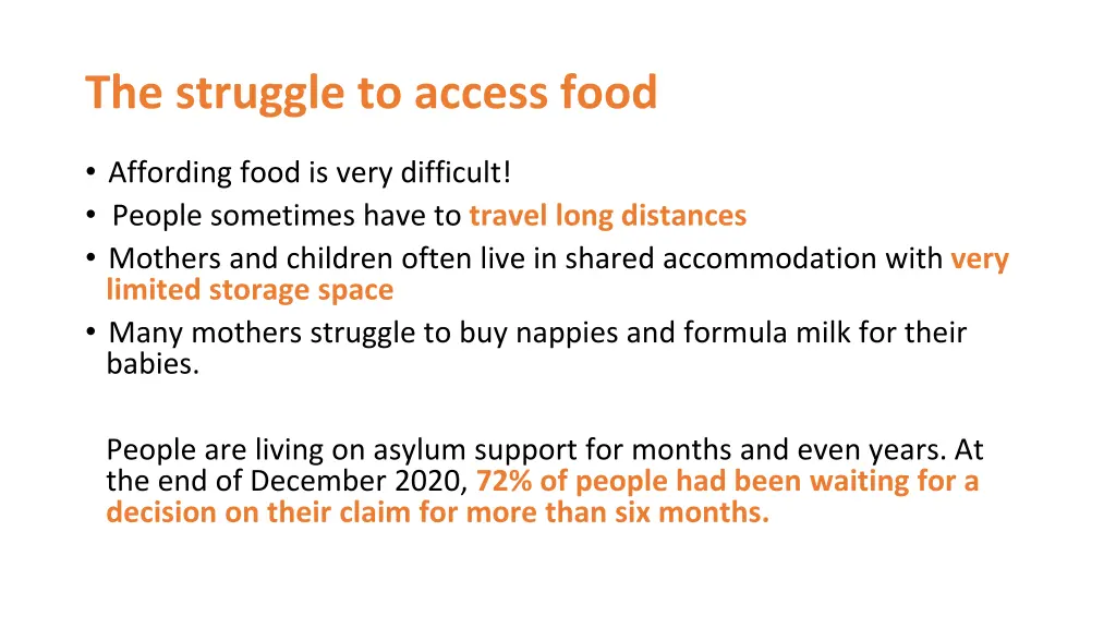 the struggle to access food