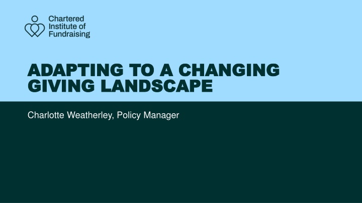 adapting to a changing adapting to a changing