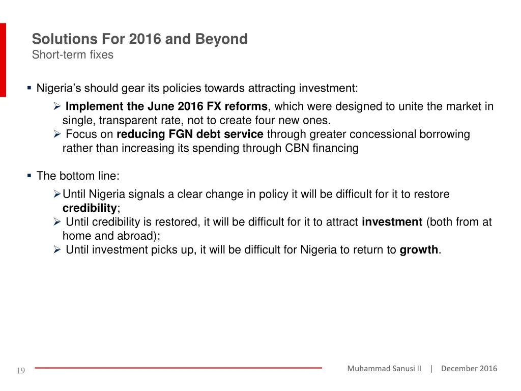 solutions for 2016 and beyond short term fixes