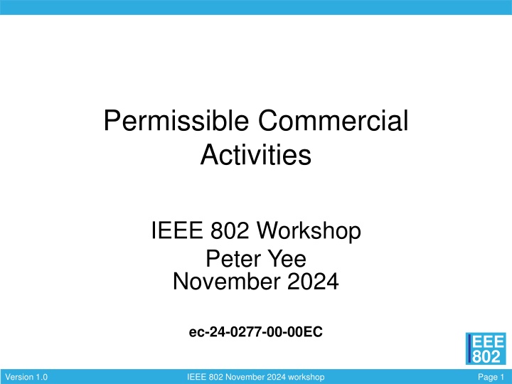 permissible commercial activities