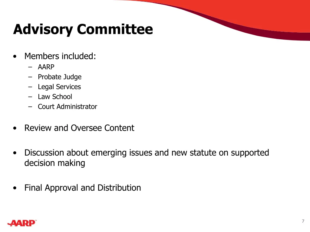 advisory committee