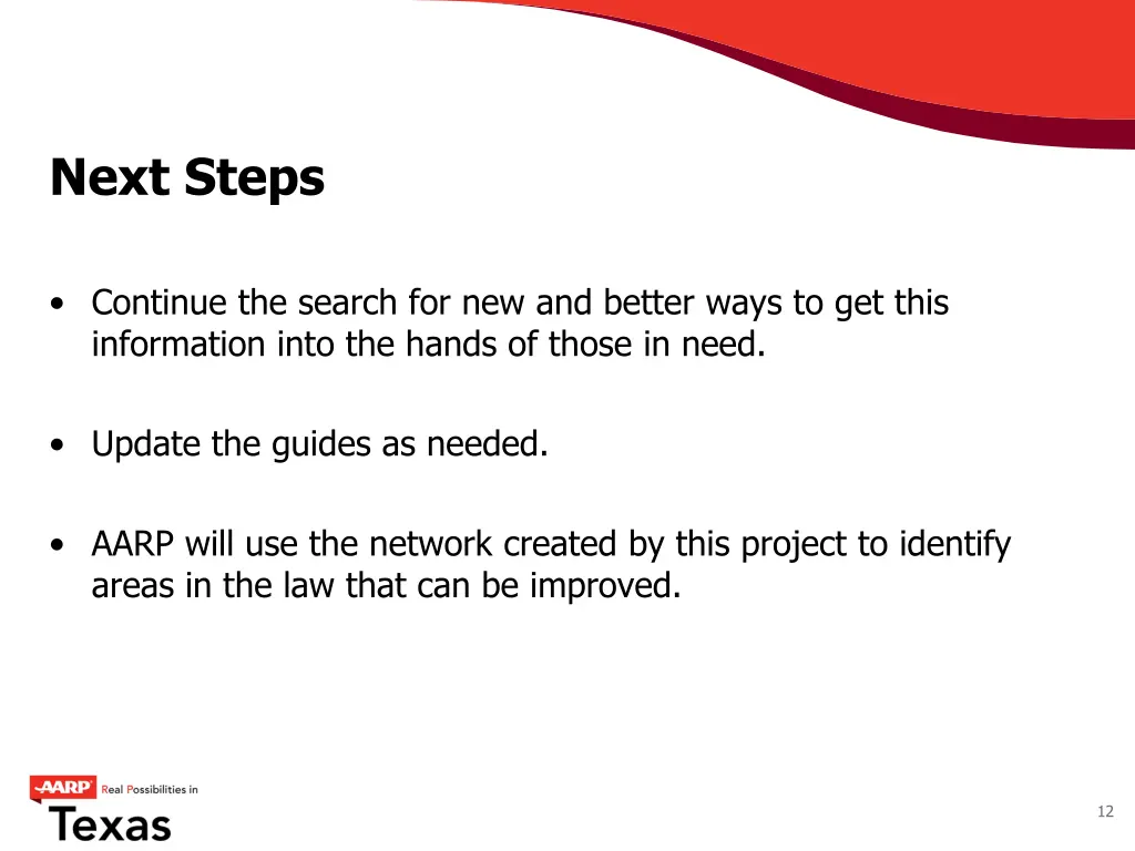next steps