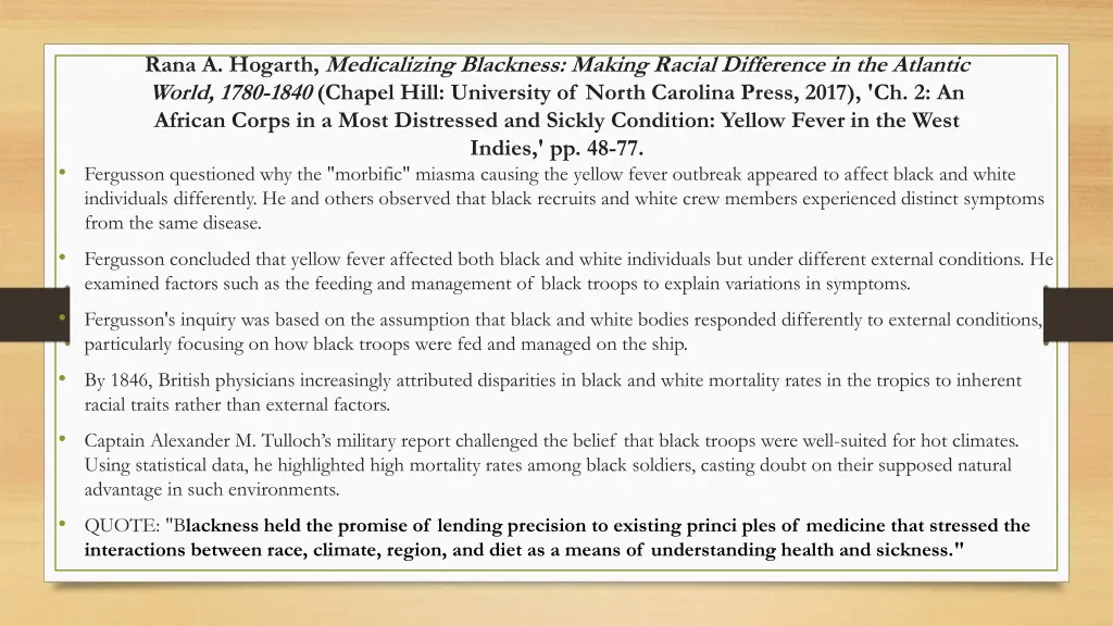 rana a hogarth medicalizing blackness making