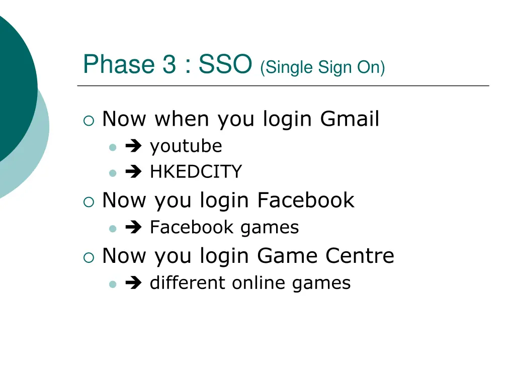 phase 3 sso single sign on