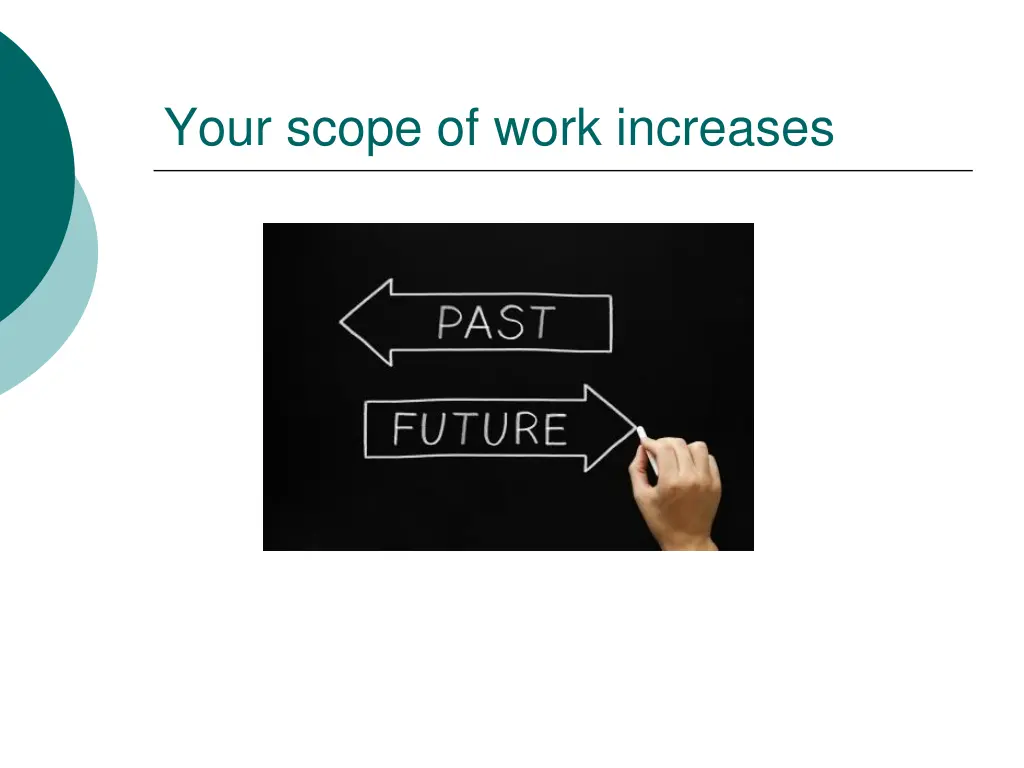 your scope of work increases