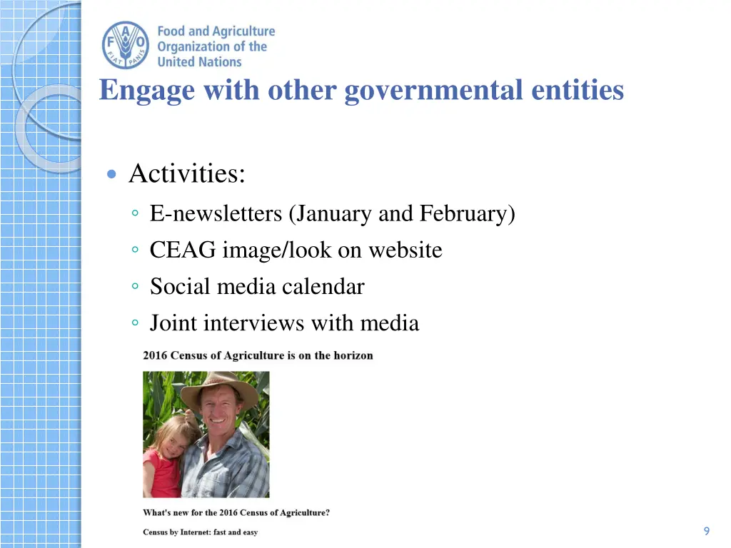 engage with other governmental entities