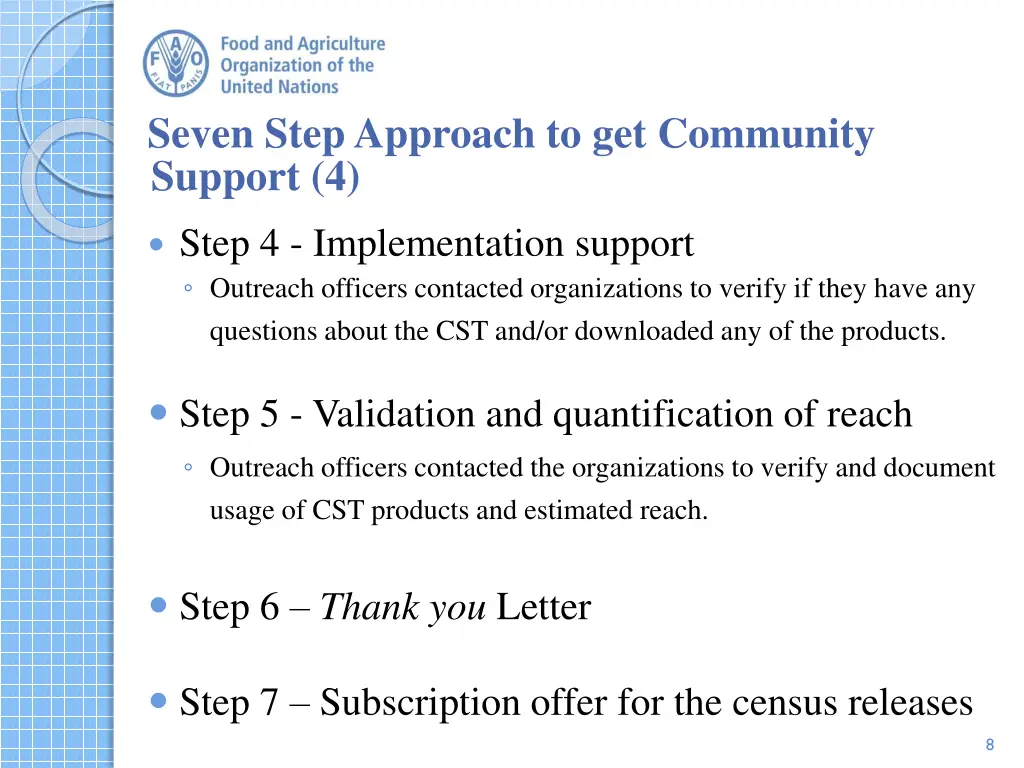 seven step approach to get community support 4
