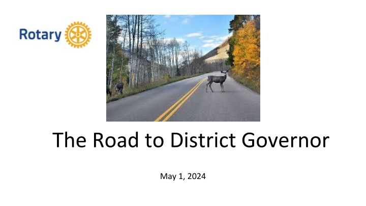 the road to district governor
