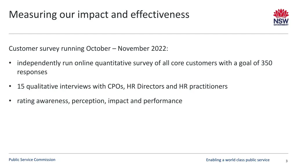 measuring our impact and effectiveness