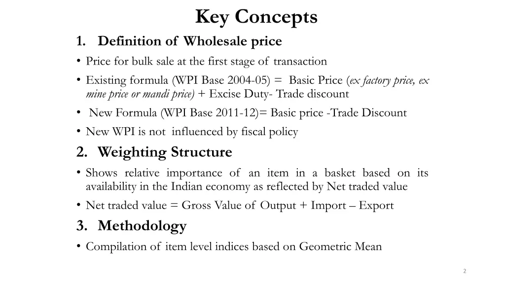 key concepts