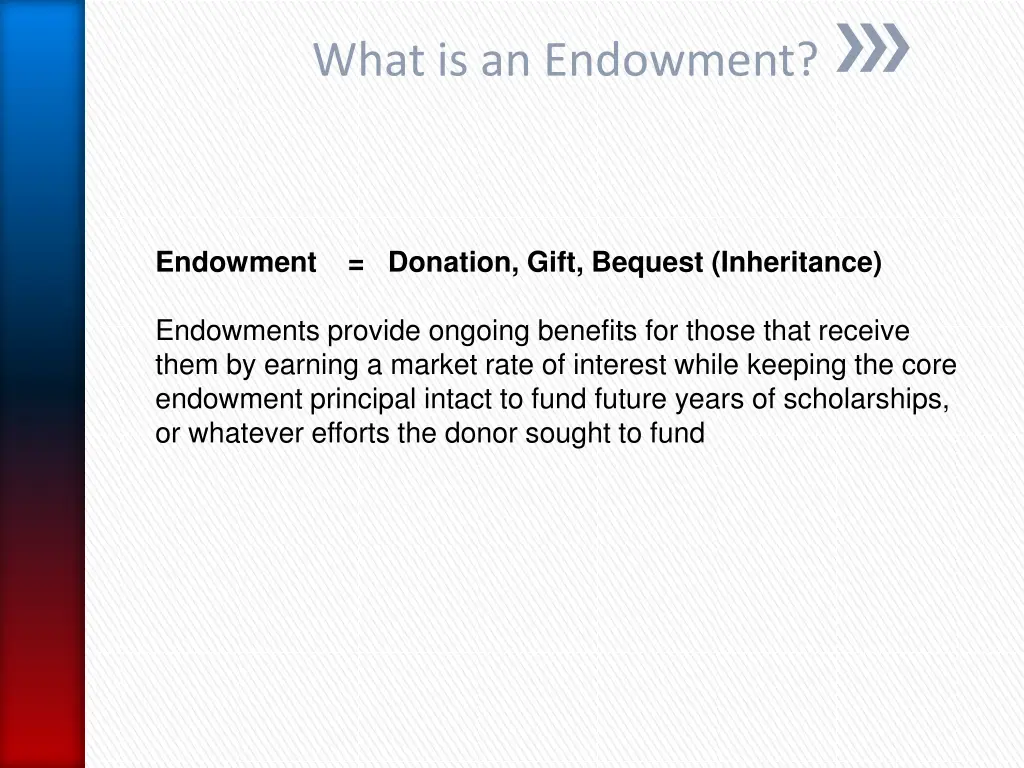 what is an endowment