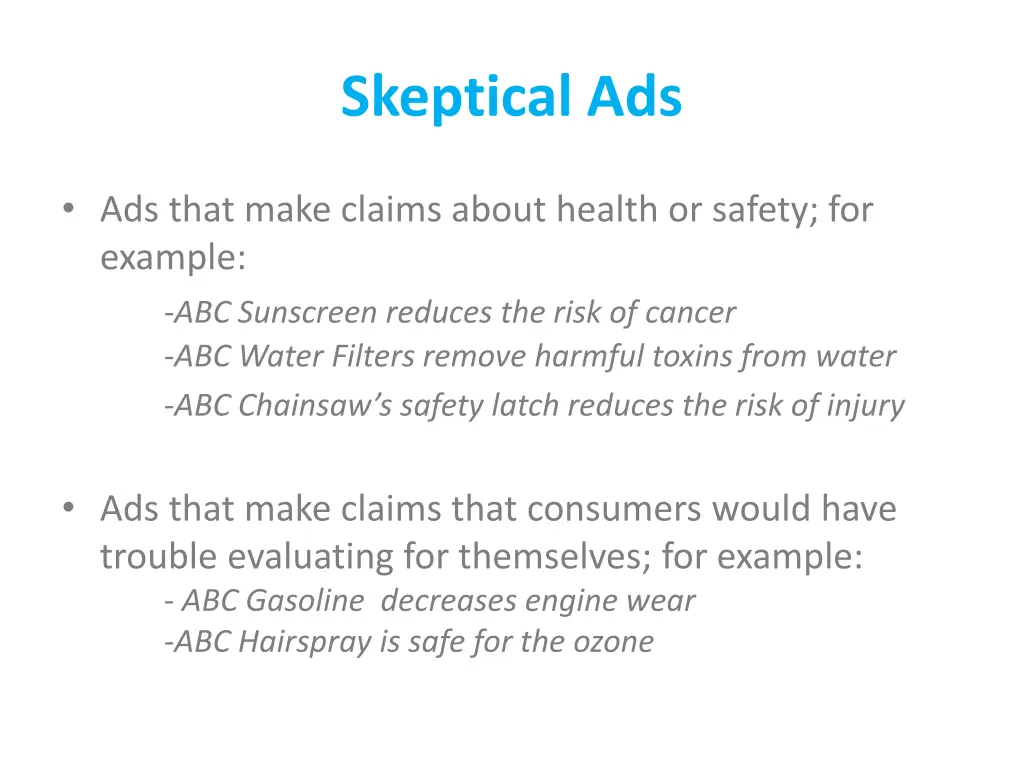 skeptical ads